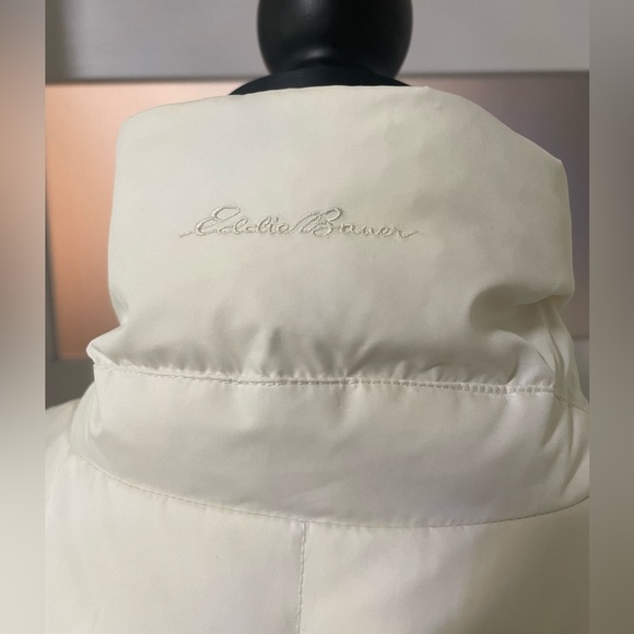 🍂Eddie Bauer Women's cream EB 700 Goose Down Puffer Vest - Picture 6 of 15